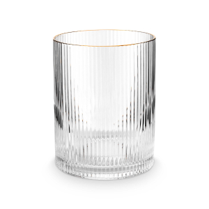 waterglas met gouden rand